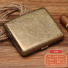 Vintage Metallige Zigarettetuis-Set