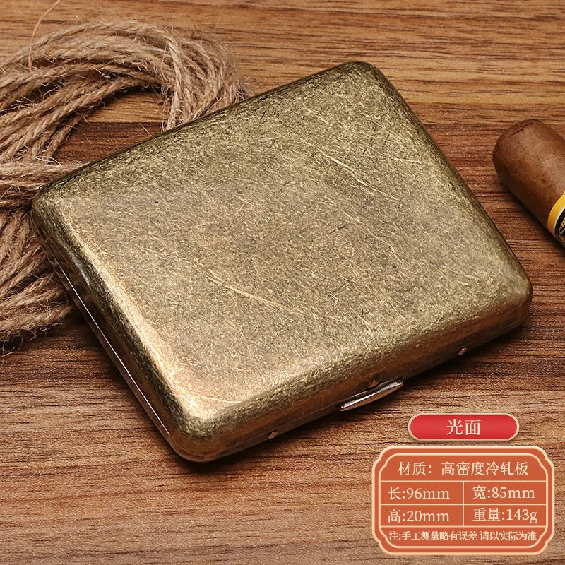 Vintage Metallige Zigarettetuis-Set