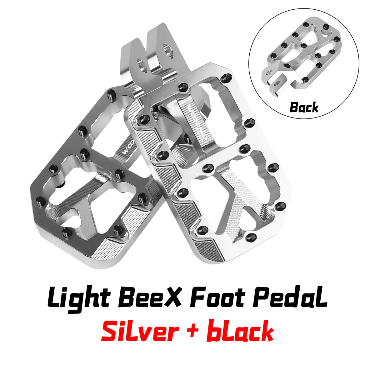 Durable Aluminum Footpegs with Pedal Bracket for Electric Dirt Bikes