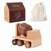 Wooden Engineering Vehicle Toy Set (11 Pieces)