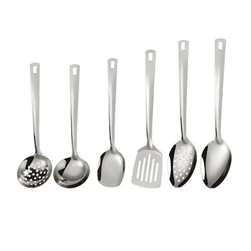 Juego de Cucharas para Sopa de Acero Inoxidable - 6 Piezas