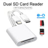 Lector de tarjetas SD y microSD con doble interfaz