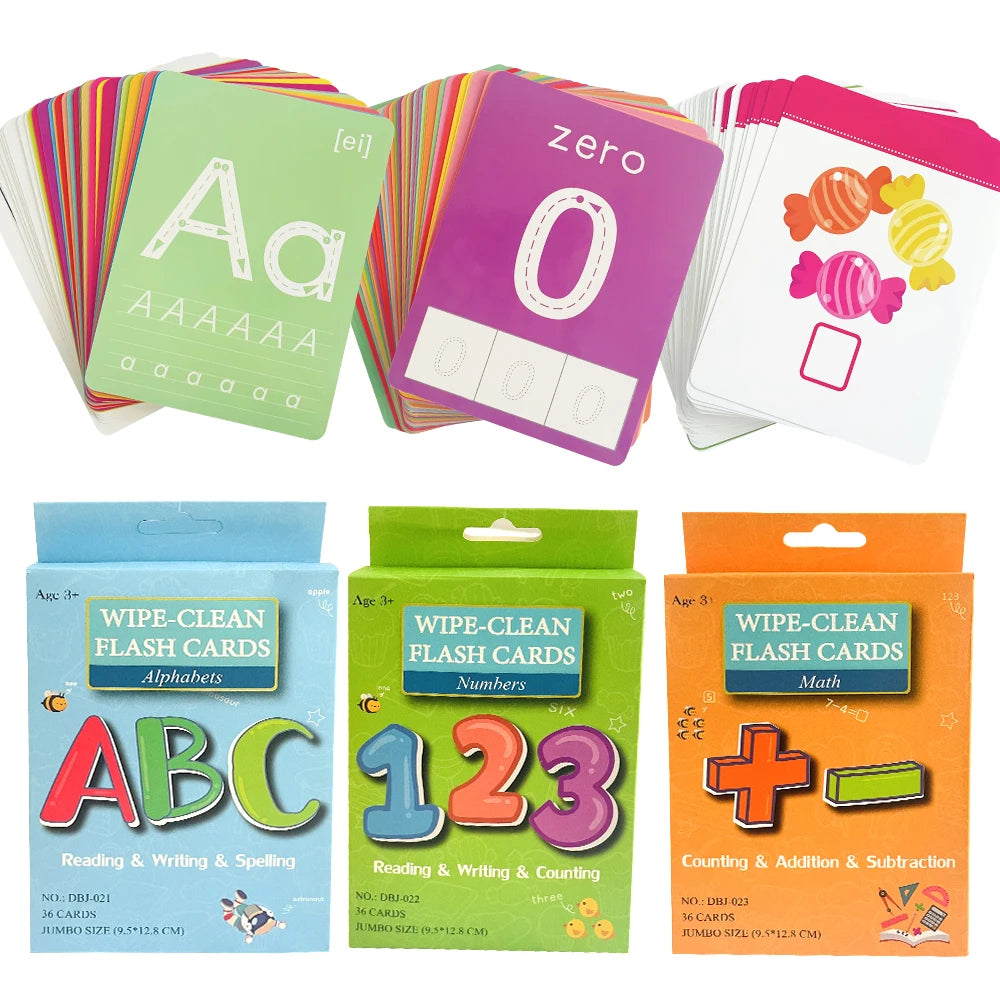 Number & Word Learning Flashcards for Kids