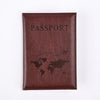 Cute Pink Leather Passport Holder with Card Slots