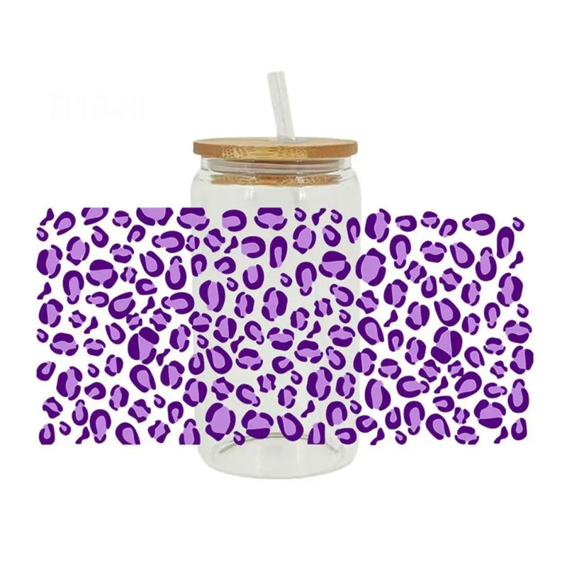 Leopard Print UV DTF Cup Wrap Sticker