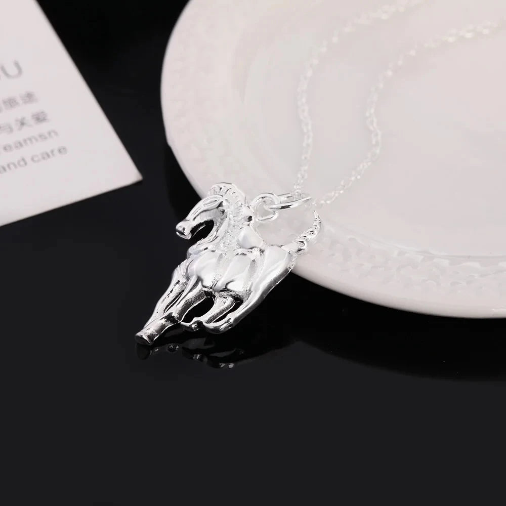 Sterling Silber Pferdekette