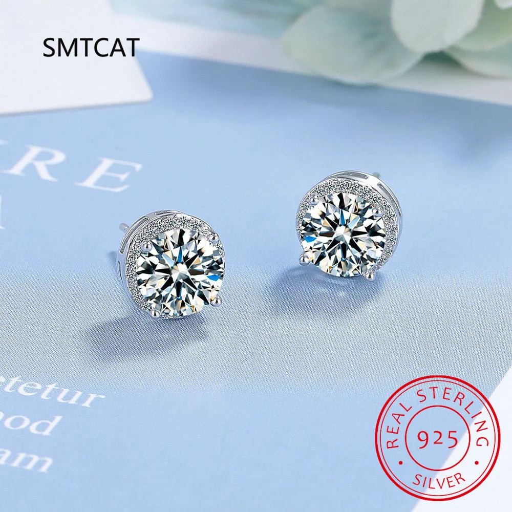 Dazzling Moissanite Stud Earrings