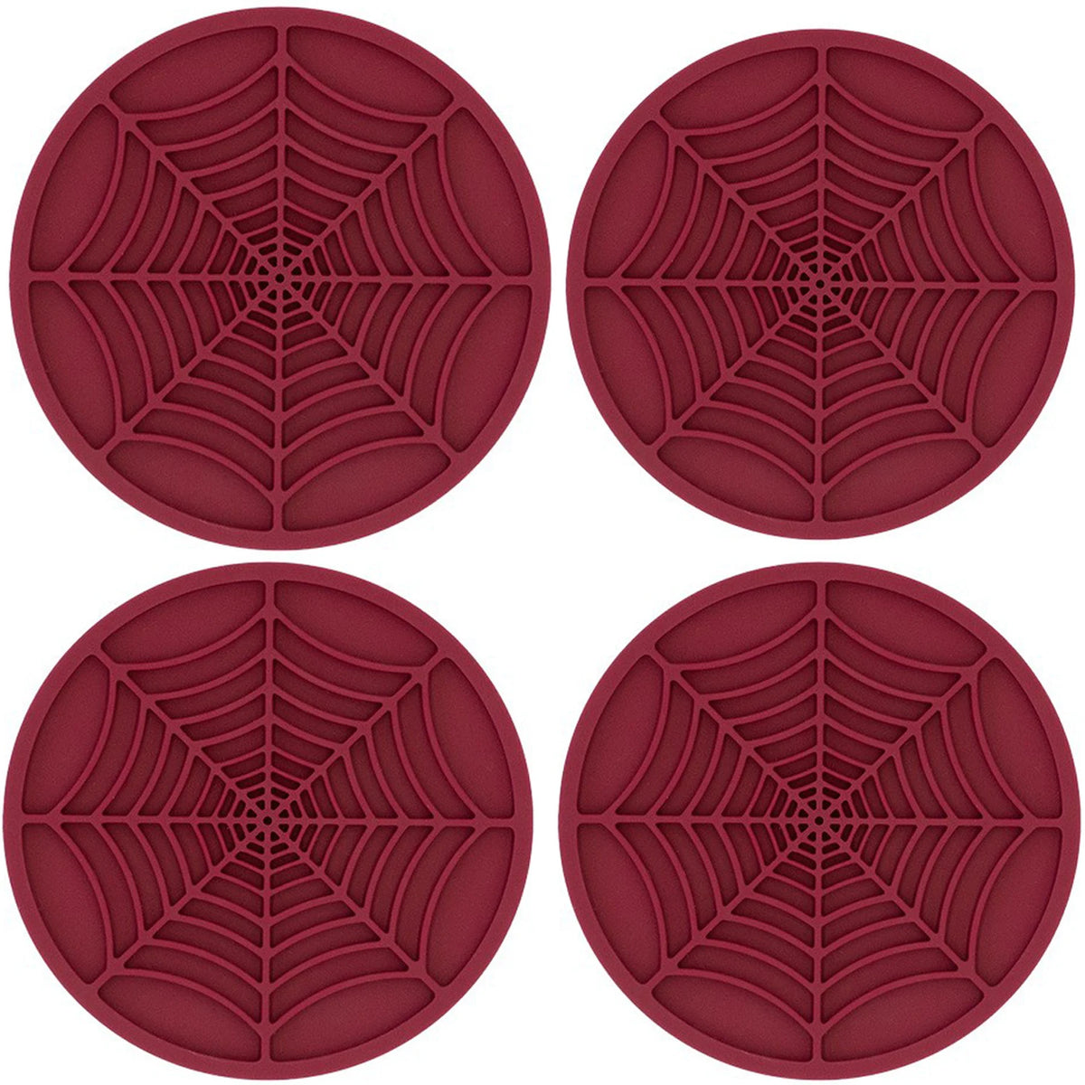 Spider Web Silicone Coasters for Car Cup Holders