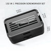 132-in-1 Precision Screwdriver Set with Color-Coded Bits and Magnetic Case