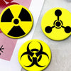 Biohazard Emblem Enamel Pin Set – Vintage Horror-Themed Brooch for Bags, Hats & Jackets