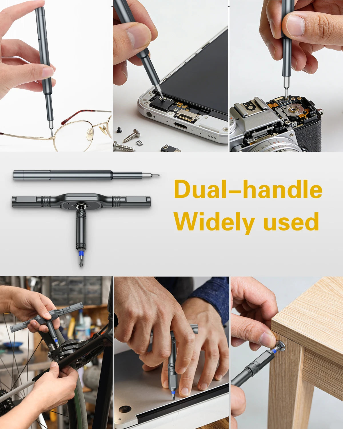 70-in-1 Ratchet Screwdriver Set with T-Handle and Magnetic Bits