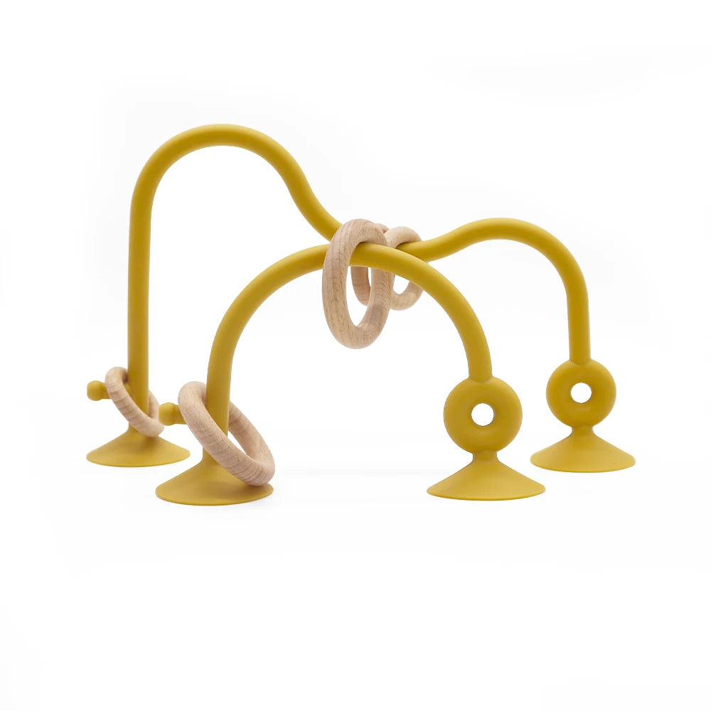 Wooden Ring Silicone Teether for Babies