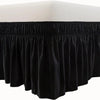 Ruffled Microfiber Bed Skirt with Split Corners