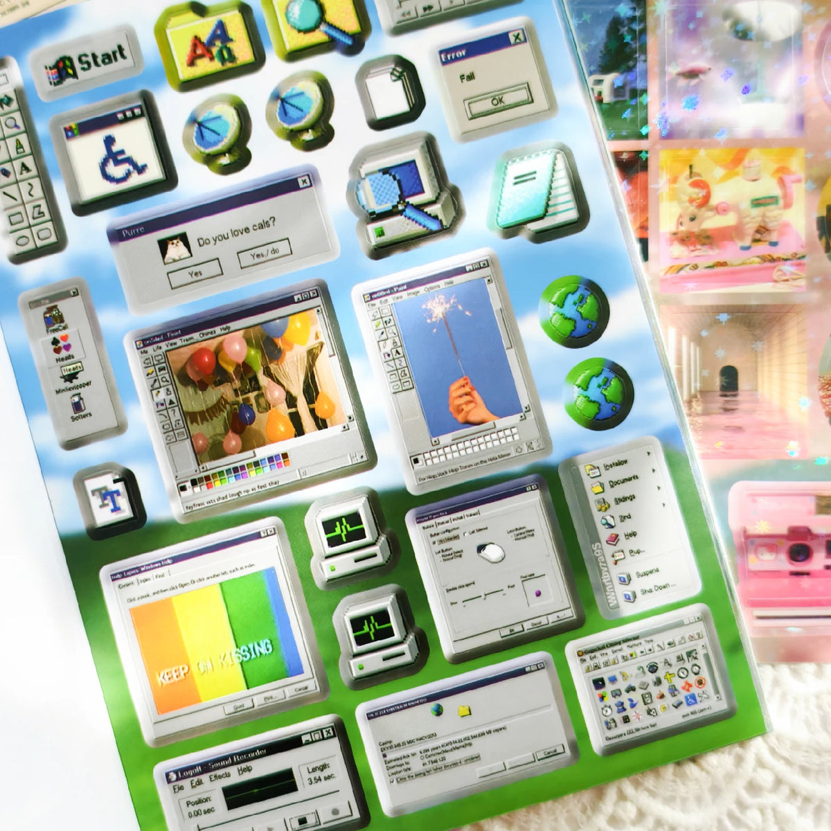 Dream Core Japanese Sticker Book – 400+ Vintage & Aesthetic Stickers for Journaling