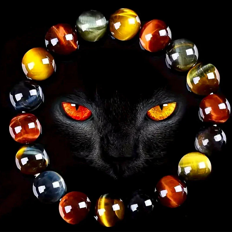 Natural Tiger's Eye Beaded Bracelet