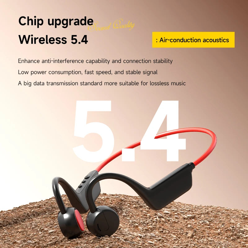 Open-Ear Bluetooth Headphones with Ear Hook Design