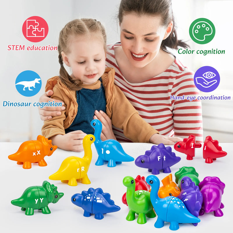 Dinosaur Matching Learning Toy with Storage Bucket