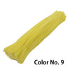 A yellow craft stem, Color No. 9, used for DIY projects.