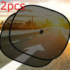 Car Window Sun Shades with Electrostatic Mesh for Heat Reduction