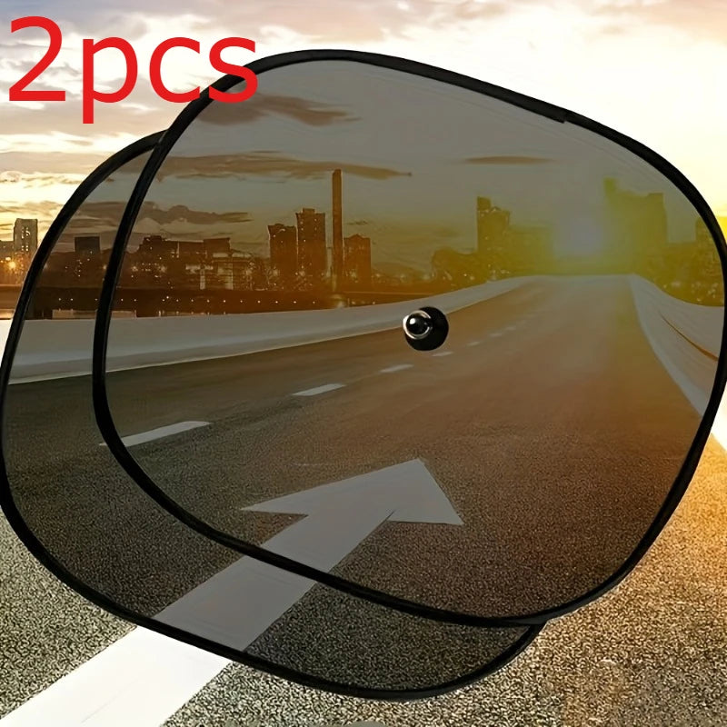 Car Window Sun Shades with Electrostatic Mesh for Heat Reduction