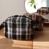 Bolsa Organizadora de Maquillaje a Rayas (Plaid) para Viajes