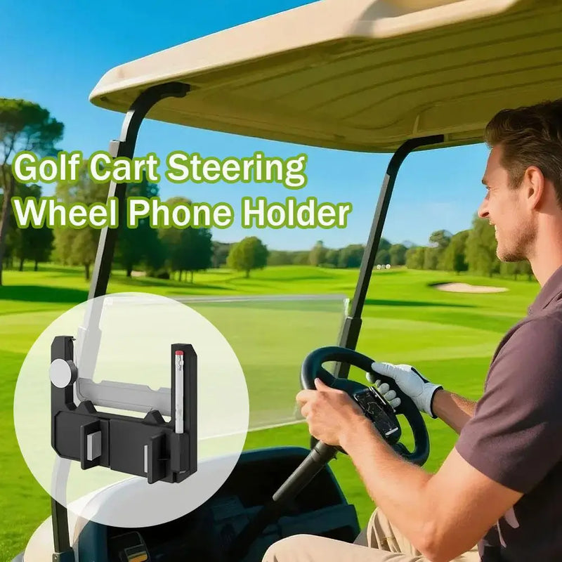 Golf Cart Steering Wheel Phone Mount