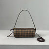 Vintage Y2K Vegetable-Tanned Leather Cylinder Bag