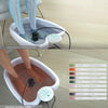 Foot spa showing a person's feet immersed in reddish liquid with a black object, demonstrating excretion of toxins.