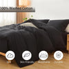 Washed Cotton Duvet Cover – Minimalist Solid Color Bedding