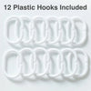 Clear PEVA Shower Curtain Liner with Hooks