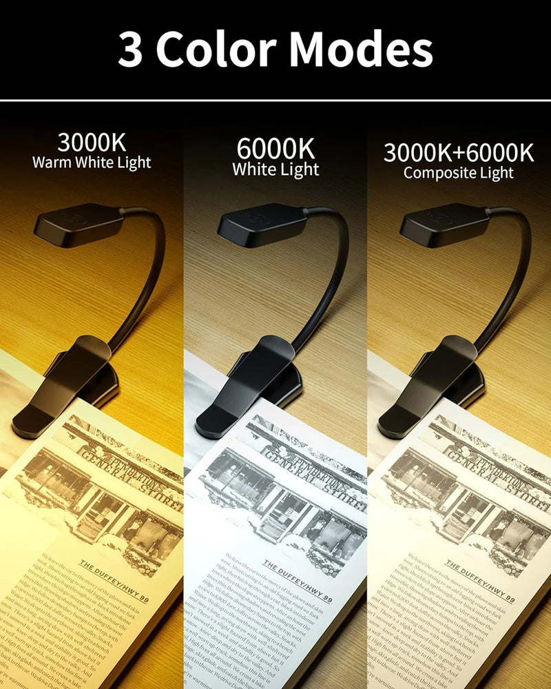 Rechargeable LED Book Light with Adjustable Brightness