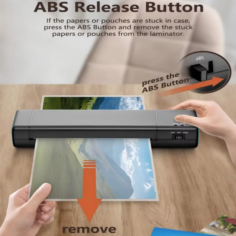 9-Inch Hot & Cold Laminator for Documents and Photos
