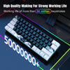 Compact 61-Key Mechanical Gaming Keyboard with Blue Switches
