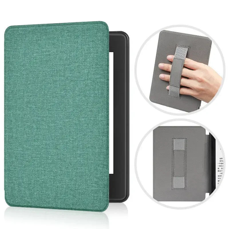 Premium Leather Case for Kindle Paperwhite (2024) with Hand Strap & Auto Sleep/Wake
