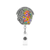 Sparkling Acrylic Retractable Badge Reel with Clip