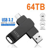 High-Speed USB 3.2 Flash Drive with Dual Type-C & USB Connectors