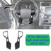 Carbon fiber trim kit for Toyota 4Runner high-end version featuring custom steering wheel covers.