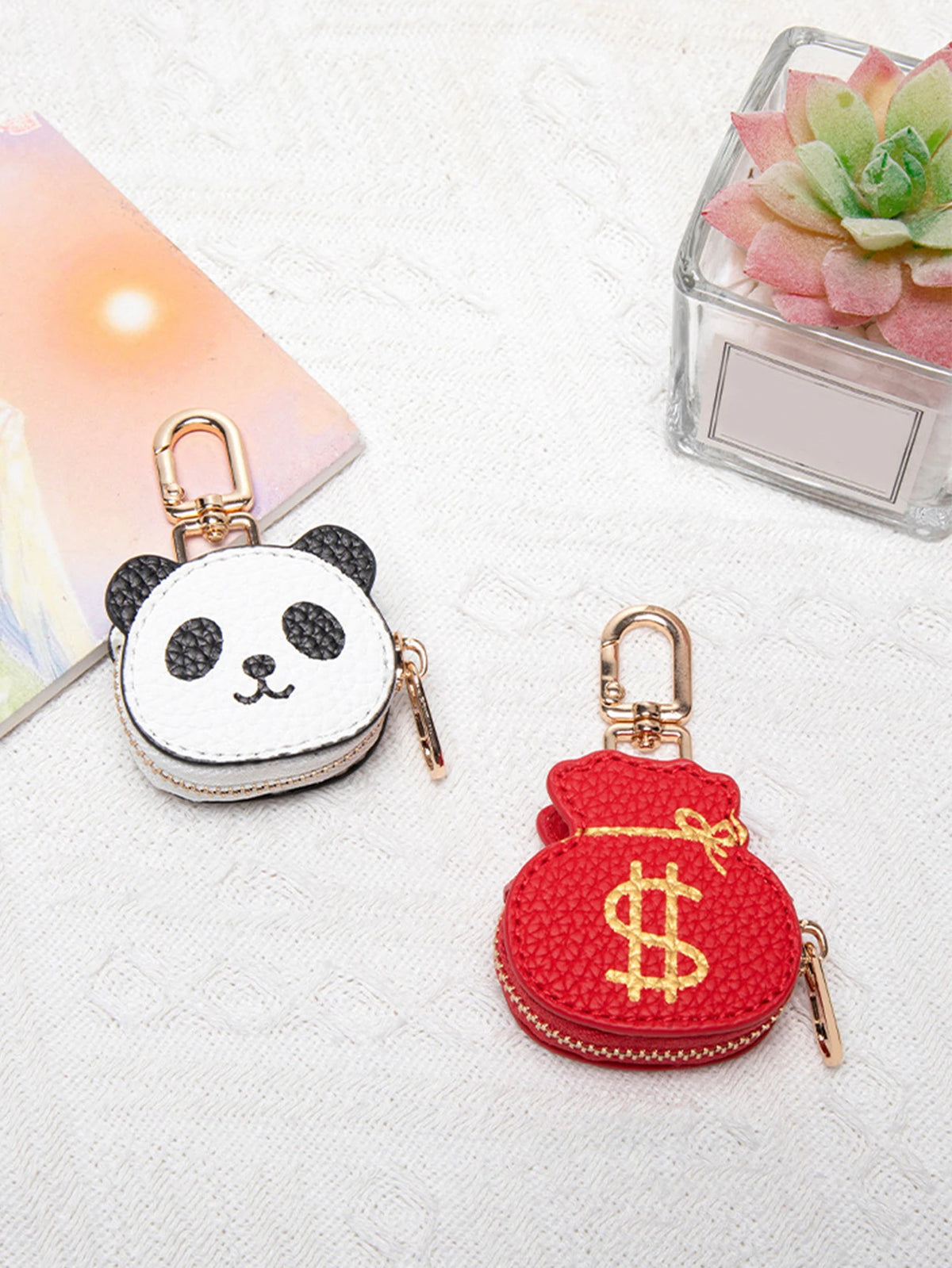 Panda Coin Purse with Keychain