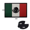 Mexico Flag Eagle 3D Embroidery Patch with Hook-and-Loop Backing