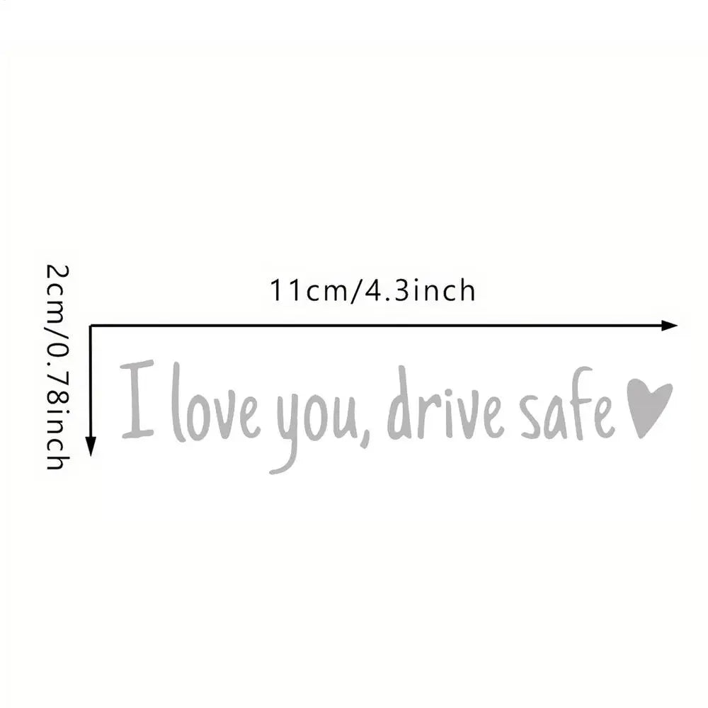 Ich liebe dich fahre sicher Auto Aufkleber