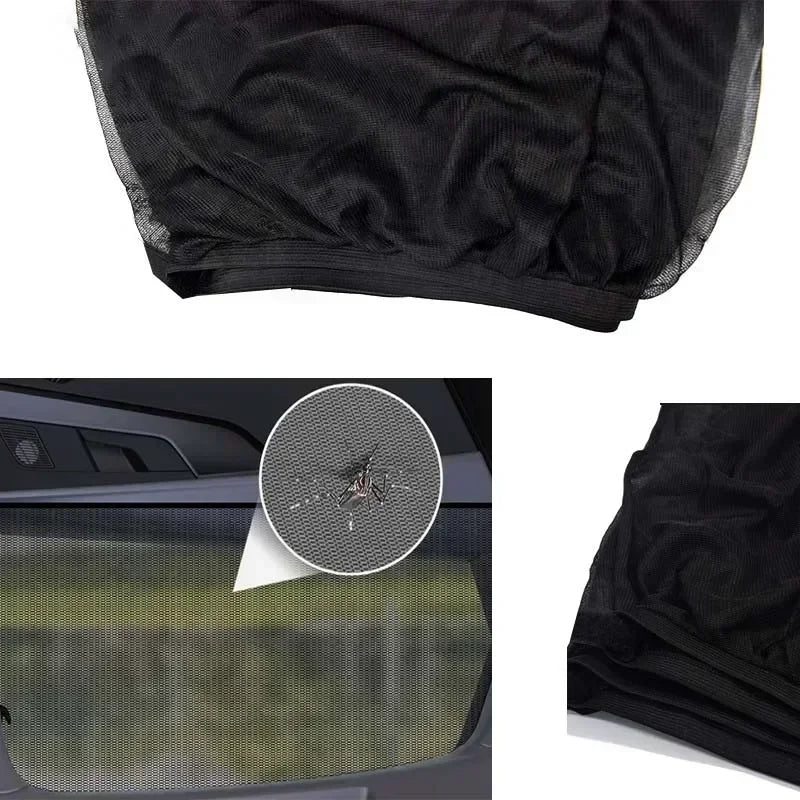Car Side Window Mesh Sunshade Set – UV Protection & Heat Reduction