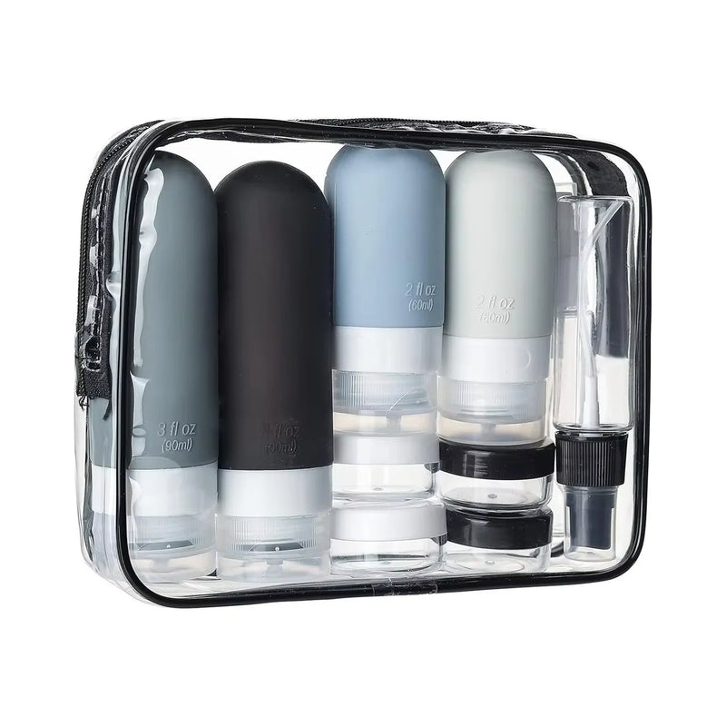 Leak-Proof Silicone Travel Bottle Set