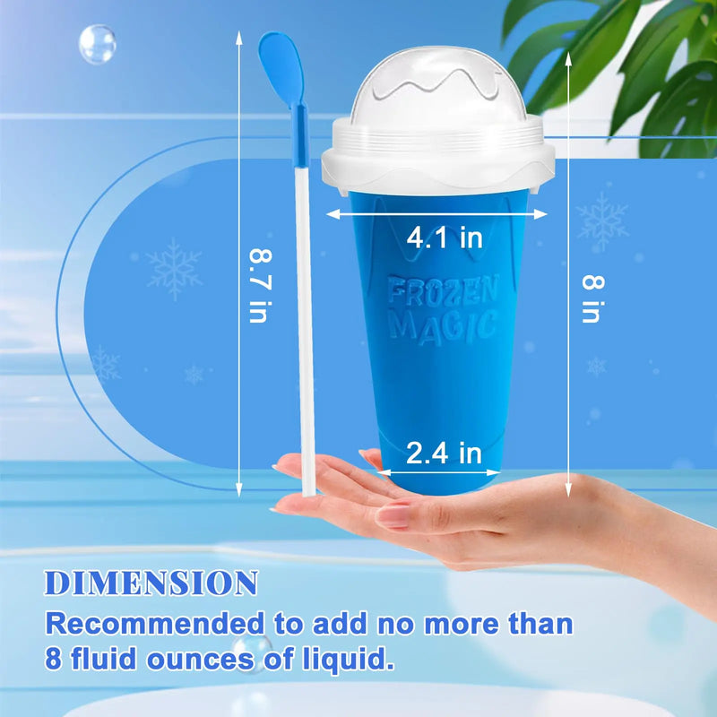 Portable DIY Slushy Maker Cup with Lid and Straw