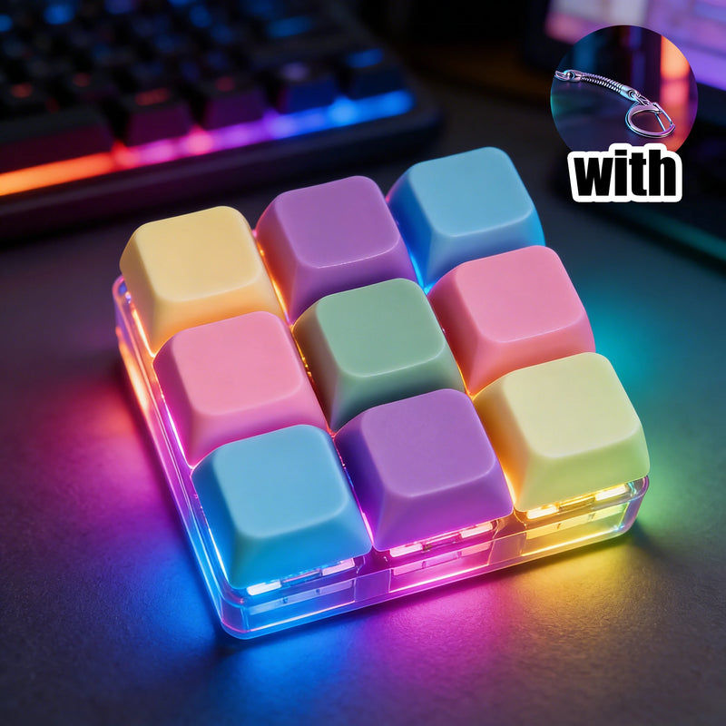 Llavero Teclado LED con Botones Clickables