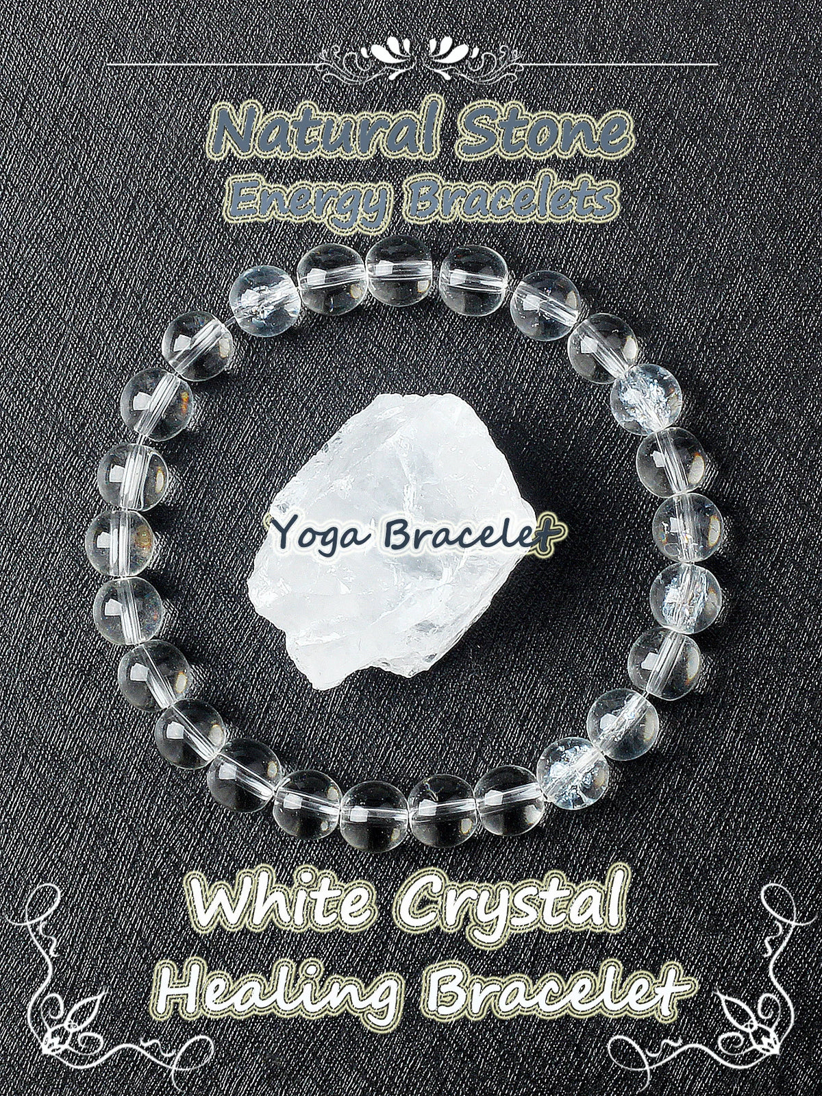 Beruhigendes Amethyst Heilkristall-Armband