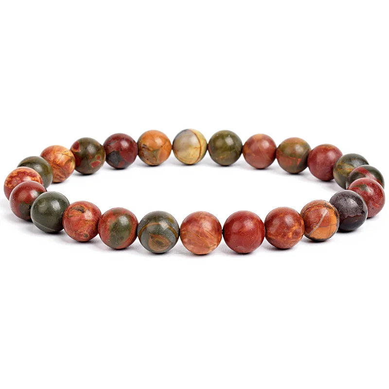 Armband aus Natursteinperlen