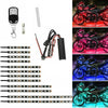 RGB Motorcycle Under-Glow LED Light Kit with Remote
