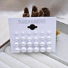 12 Pack Fashion Pearl Imitation Earrings