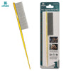 Dual-Metal Pet Grooming Comb with Tapered Tail