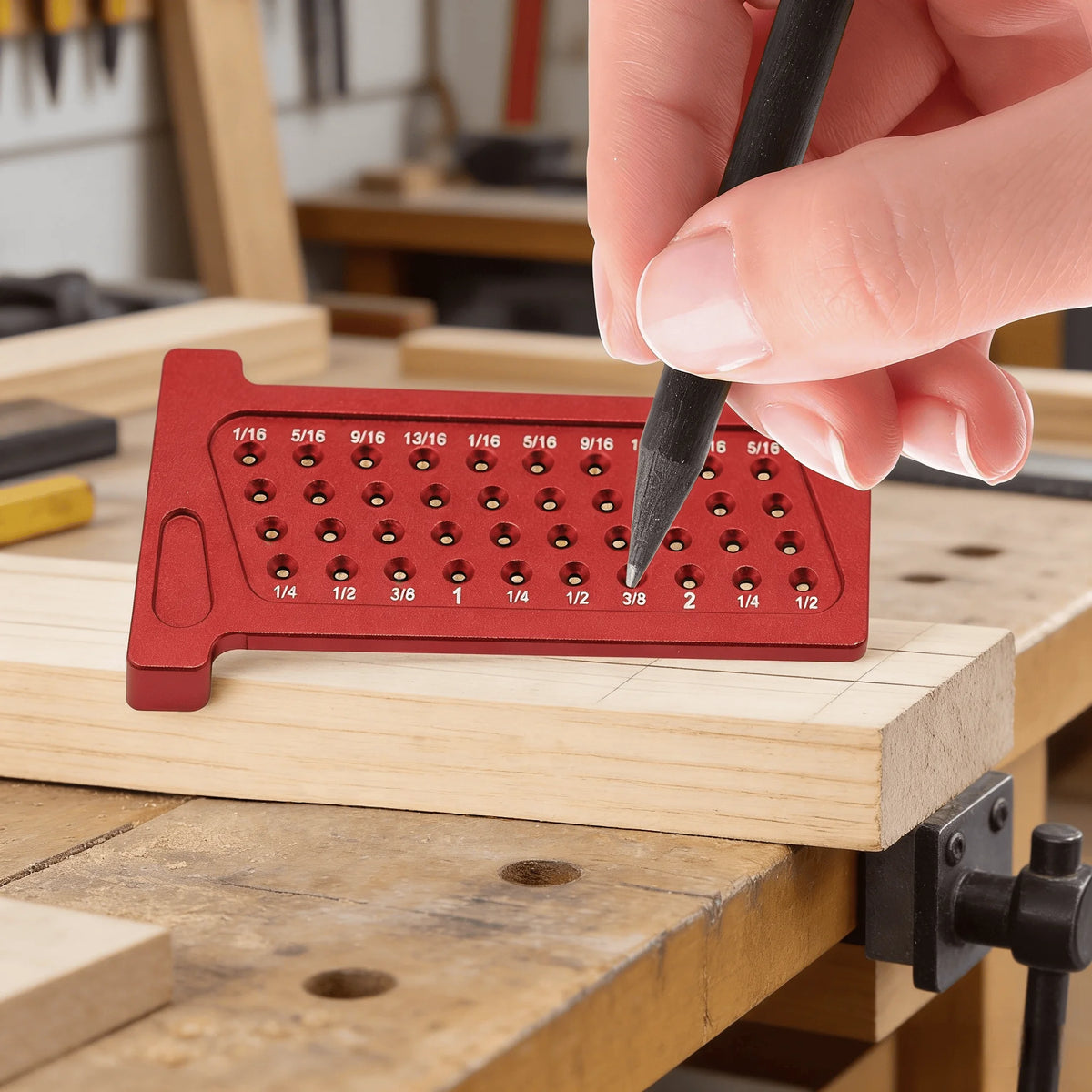 Precision Aluminum T-Square Ruler with Metric and Inch Markings